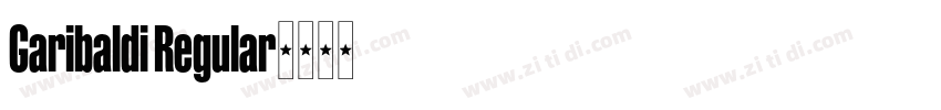 Garibaldi Regular字体转换